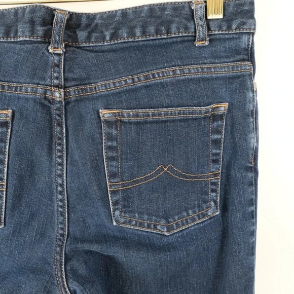 Brooks Brothers 346 Womens Stretch Denim Dark Wash Boot Cut Jeans Size 4 - Picture 5 of 7